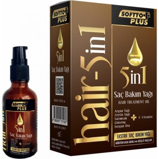 Softto Plus 5in1 Saç Bakım Yağı 50 ml