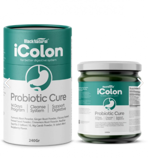 Black Natural Icolon Probiotic Cure- Icolon Bağırsak Detoksu