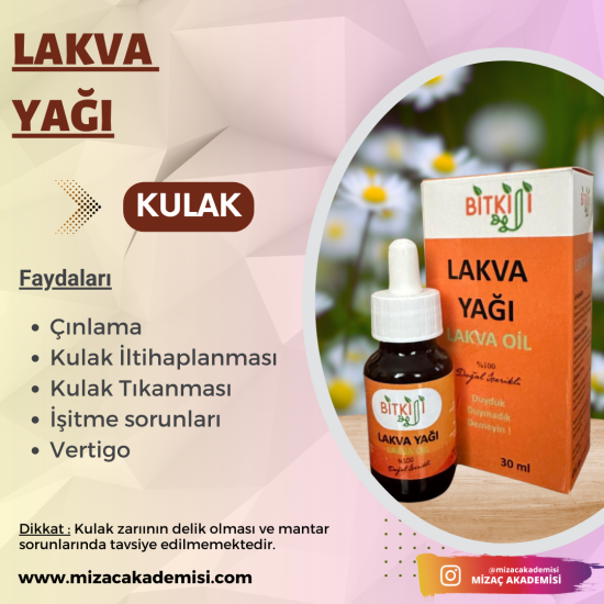 Lakva Yağı (20 ml ) Kulak yağı 