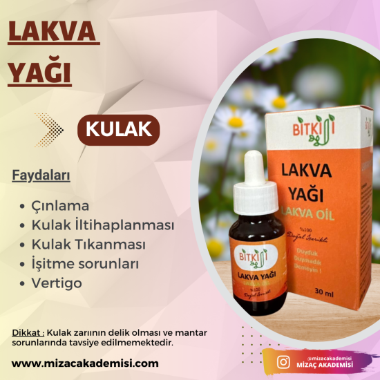 Lakva Yağı (30 ml ) kulak yağı 